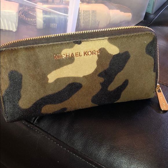 MK Large clutch and large zippy wallet calf hair - Picture 3 of 7